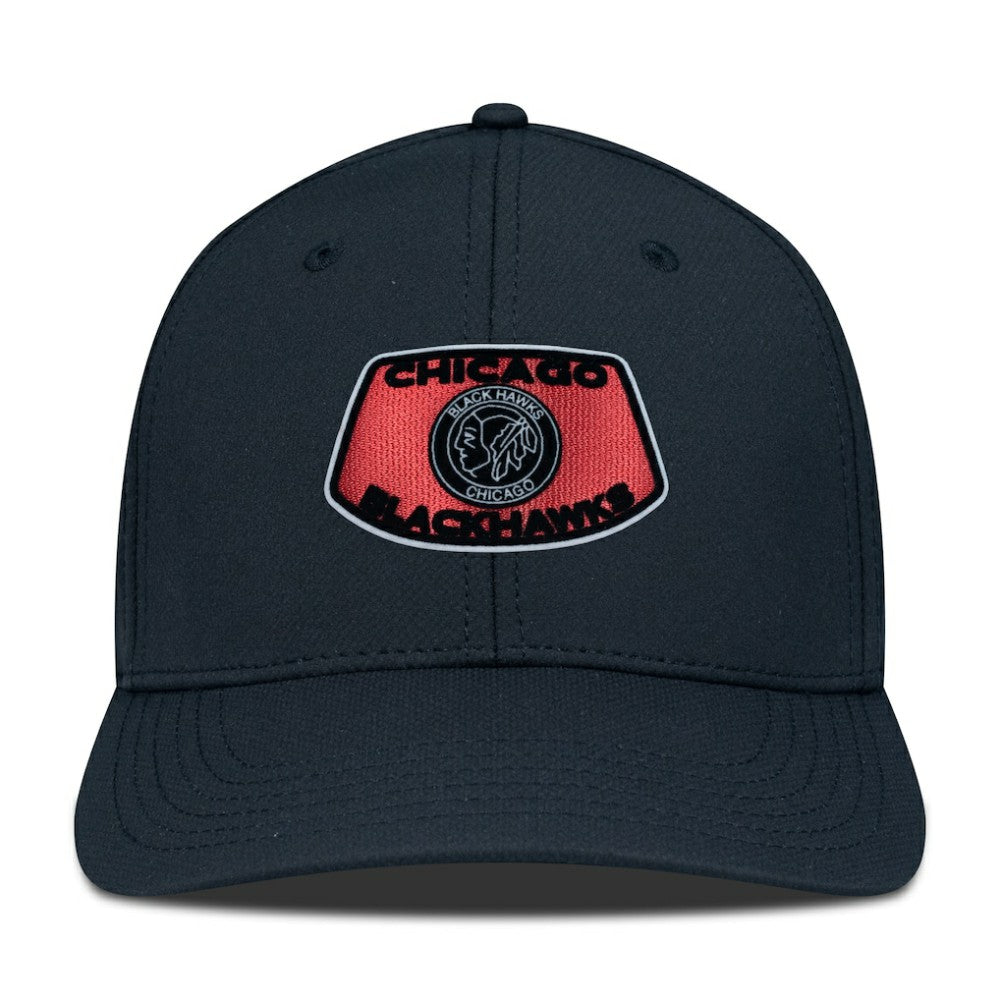 Chicago Blackhawks Levelwear Retro Skylight Rise Flex Hat - Black - NHL