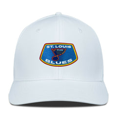 St. Louis Blues Levelwear Retro Skylight Rise Flex Hat - White - NHL