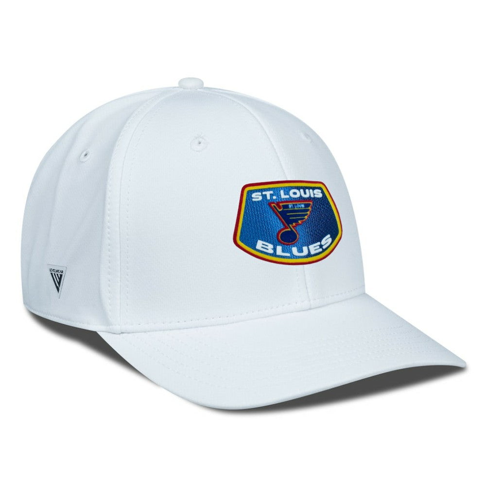 St. Louis Blues Levelwear Retro Skylight Rise Flex Hat - White - NHL