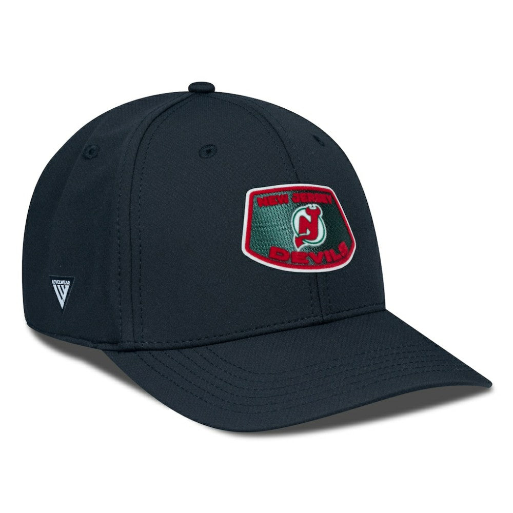 New Jersey Devils Levelwear Retro Skylight Rise Flex Hat - Black - NHL