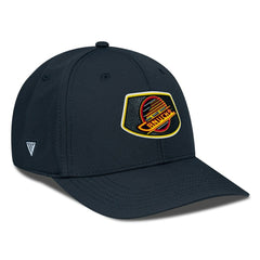 Vancouver Canucks Levelwear Retro Skylight Rise Flex Hat - Black - NHL