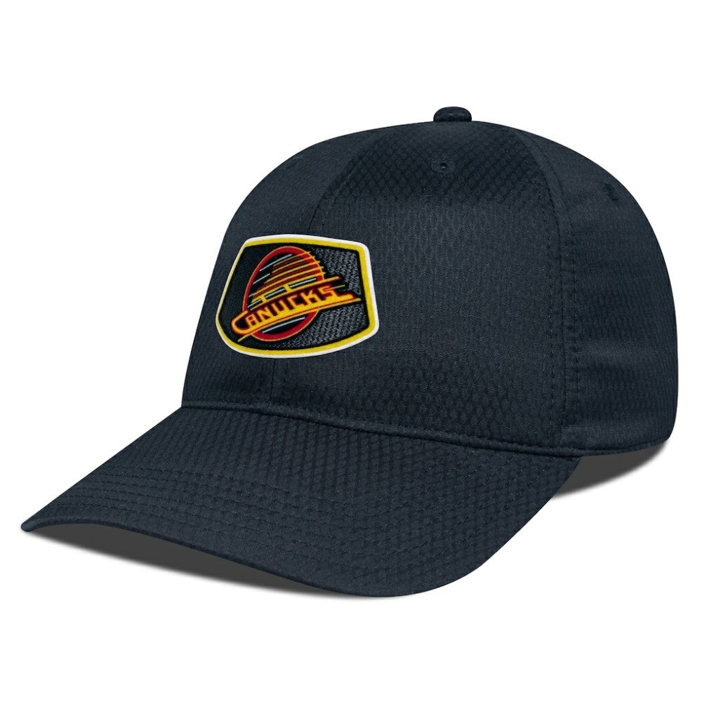 Vancouver Canucks Levelwear Retro Skylight Matrix Adjustable Hat - Black - NHL