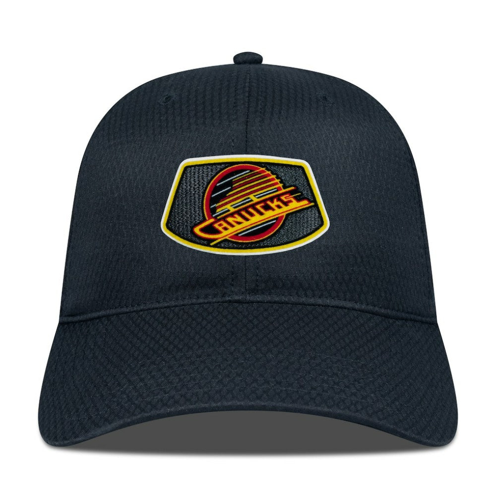 Vancouver Canucks Levelwear Retro Skylight Matrix Adjustable Hat - Black - NHL