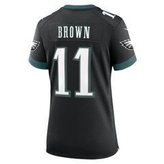 A.J. Brown Philadelphia Eagles Women's Alternate Game Jersey Black | Nike for Sale