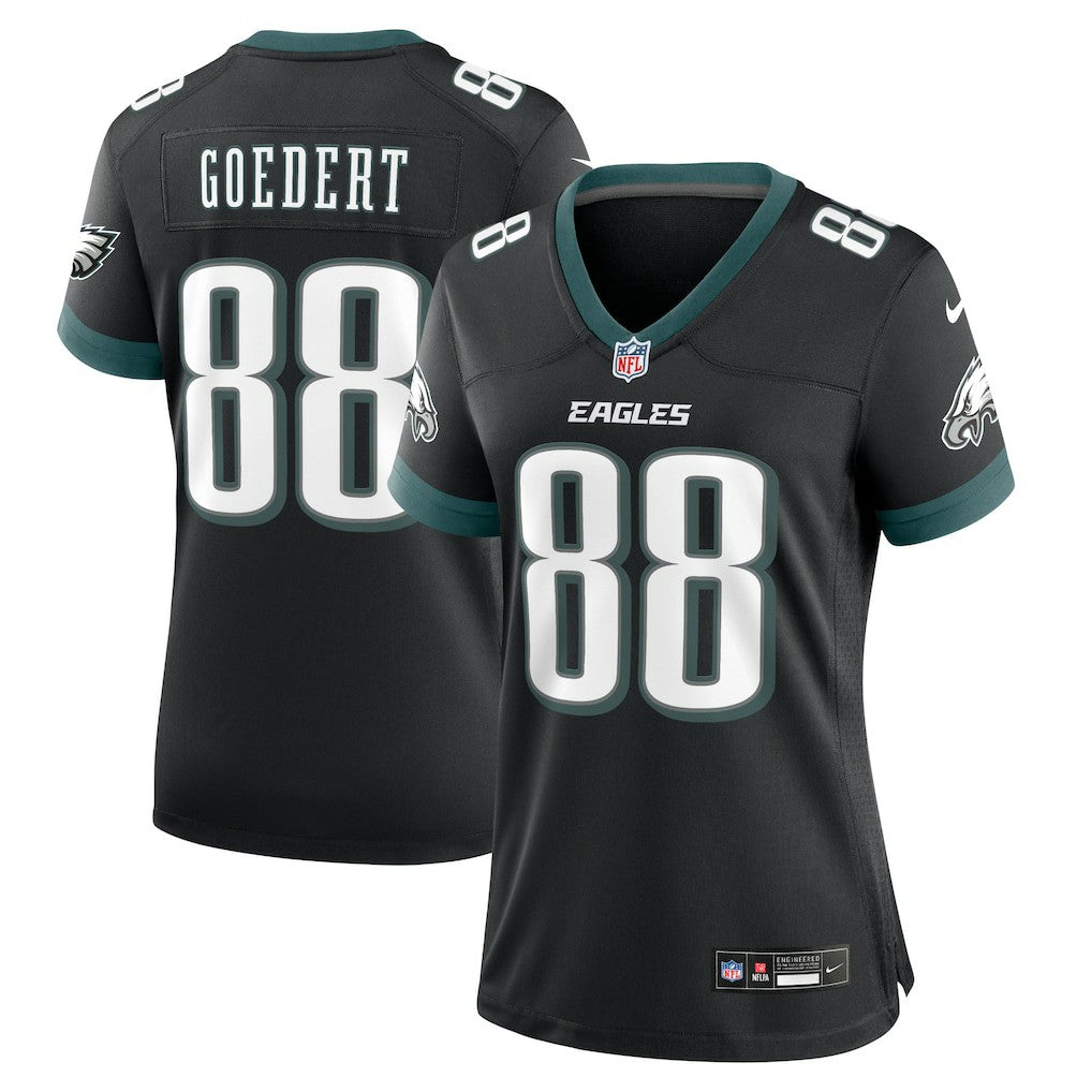Dallas Goedert Philadelphia Eagles Women's Alternate Game Jersey Black | Nike for Sale