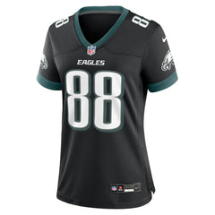 Dallas Goedert Philadelphia Eagles Women's Alternate Game Jersey Black | Nike for Sale