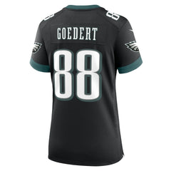Dallas Goedert Philadelphia Eagles Women's Alternate Game Jersey Black | Nike for Sale