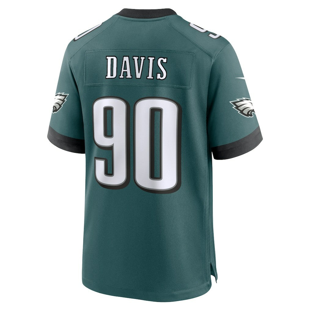 Jordan Davis Philadelphia Eagles Team Game Jersey Midnight Green | Nike for Sale