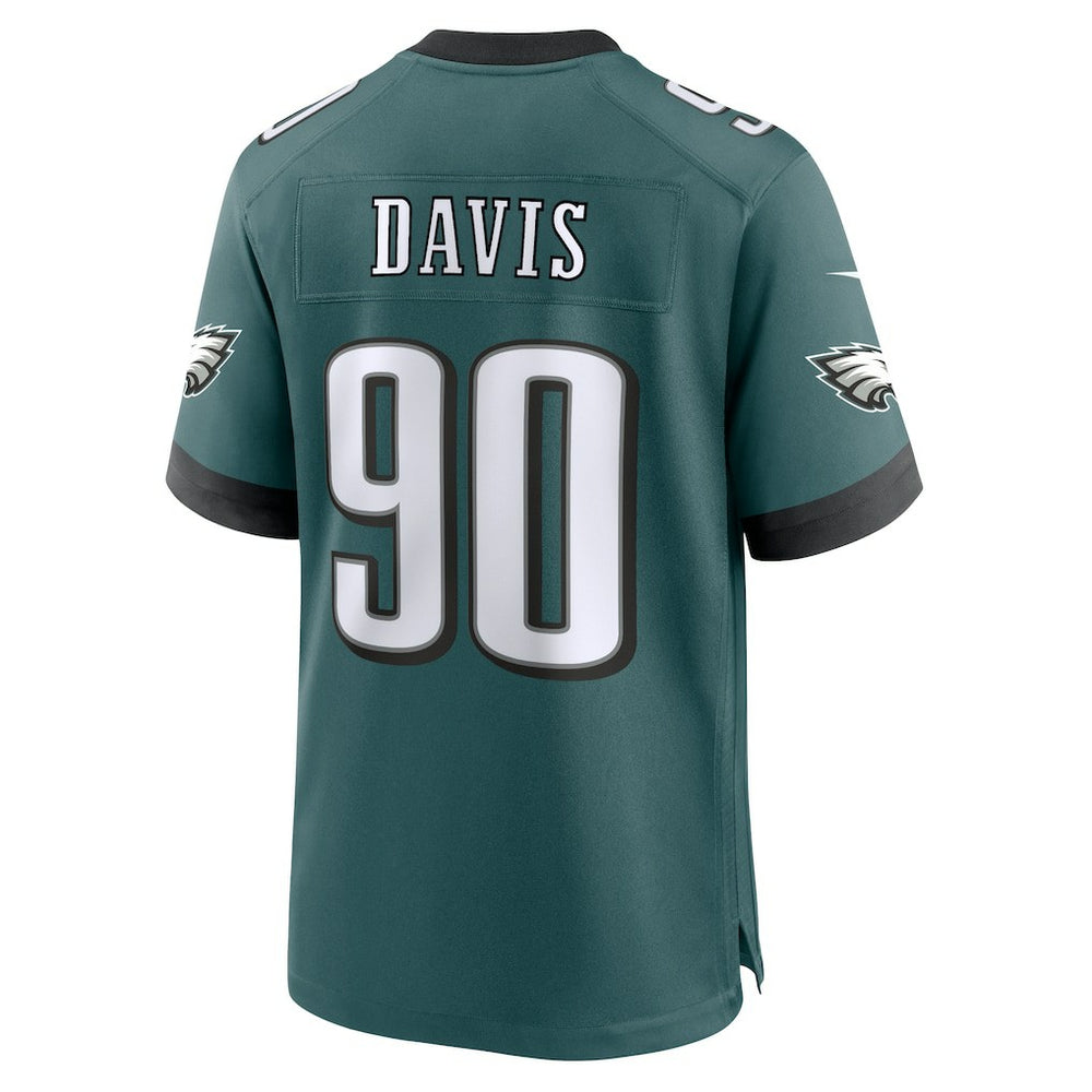 Jordan Davis Philadelphia Eagles Team Game Jersey Midnight Green | Nike for Sale