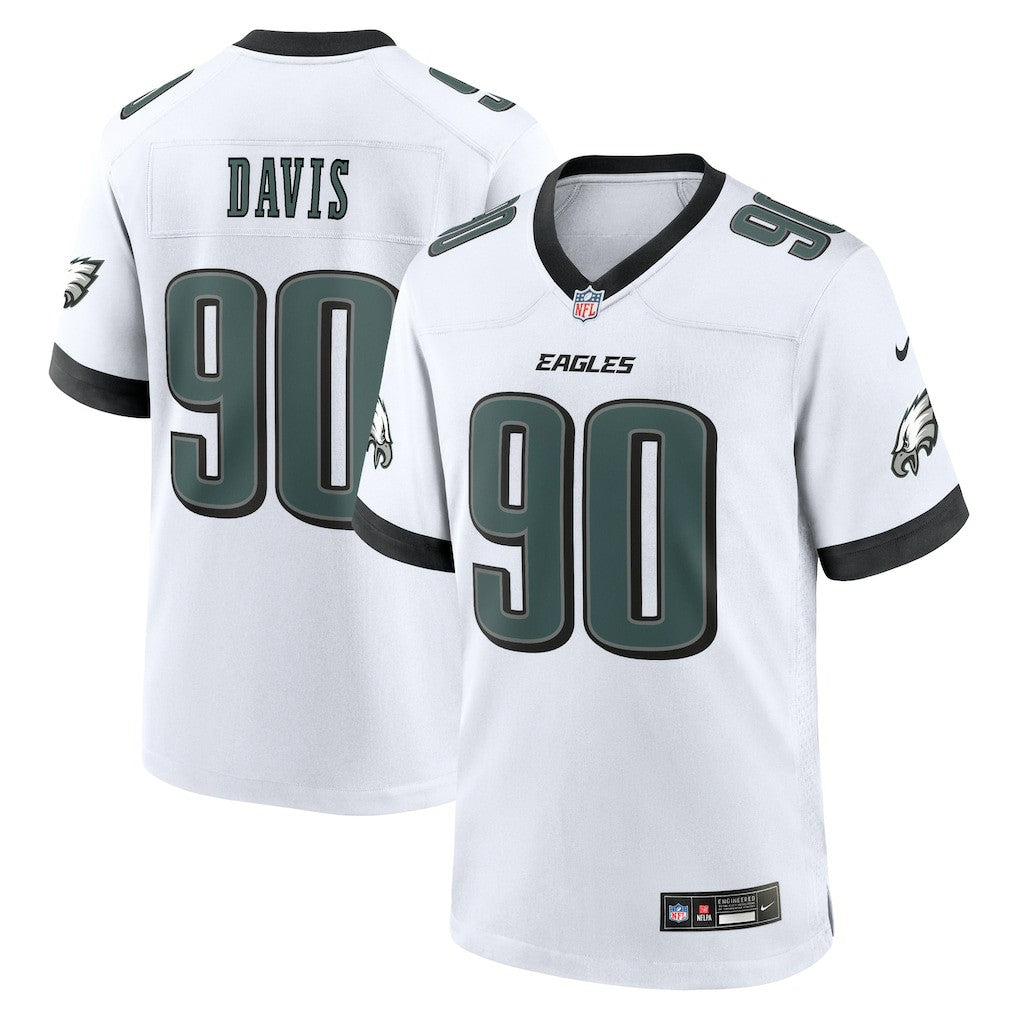 Jordan Davis Philadelphia Eagles White Game Jersey White | Nike for Sale