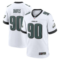 Jordan Davis Philadelphia Eagles White Game Jersey White | Nike for Sale