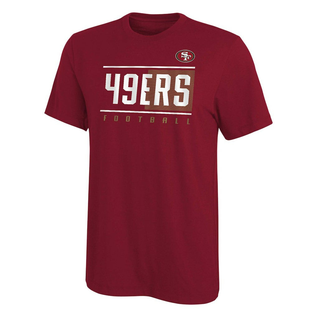San Francisco 49ers Youth Pumped Up T-Shirt Scarlet | NFL