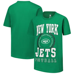 New York Jets Youth Stitched Up Retro Logo T-Shirt Green | NFL