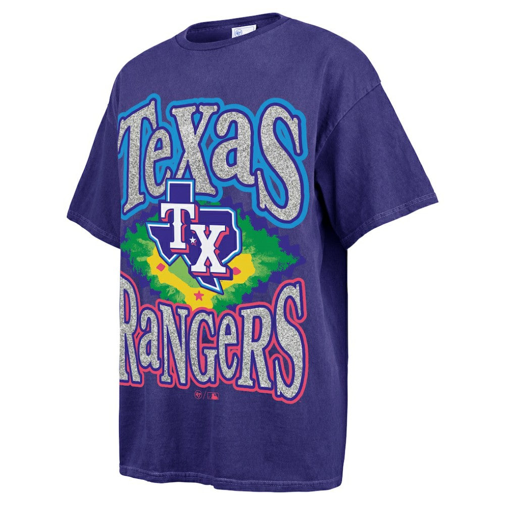 Texas Rangers '47 Women's Flashing Lights Boyfriend T-Shirt - MLB