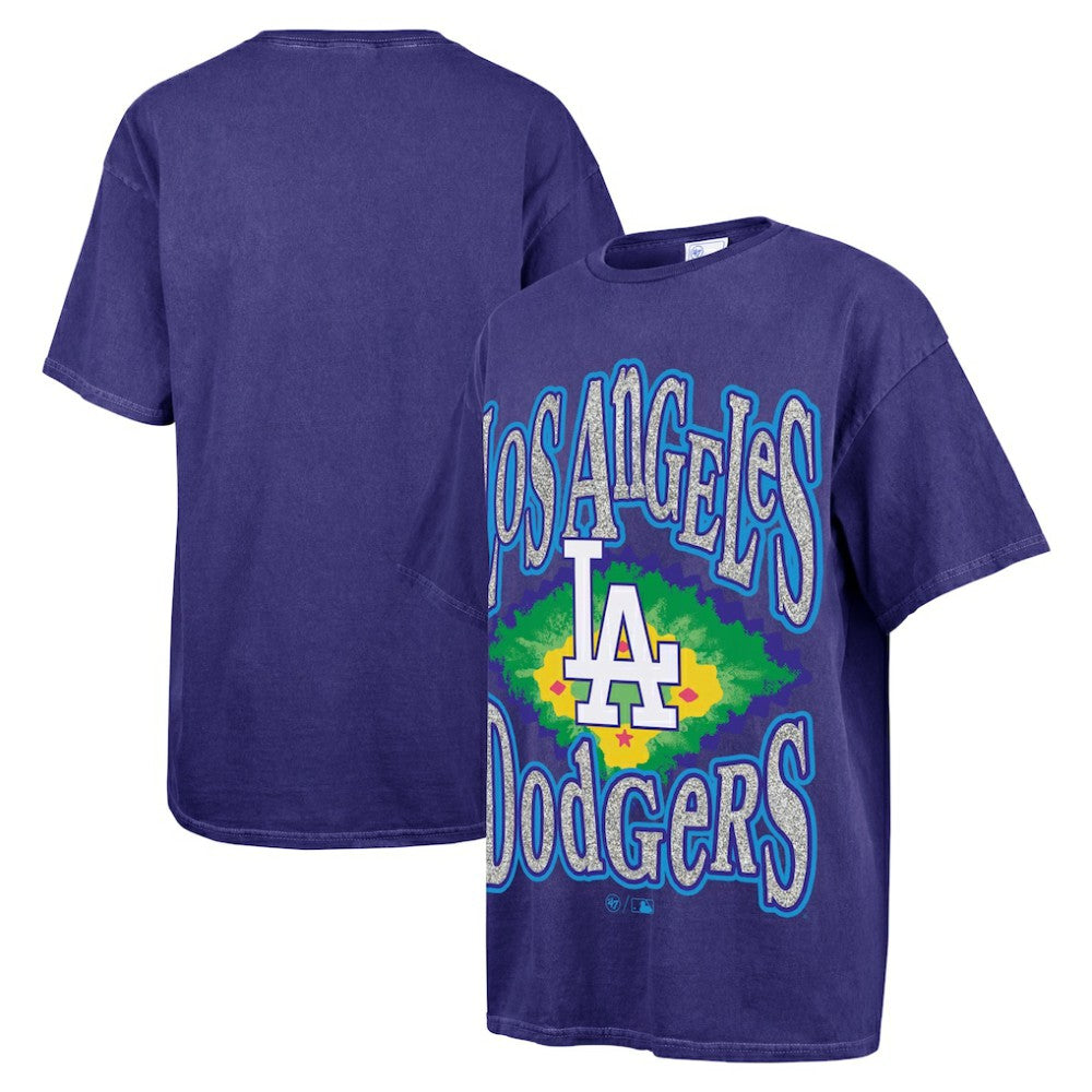 Los Angeles Dodgers '47 Women's Flashing Lights Boyfriend T-Shirt - MLB
