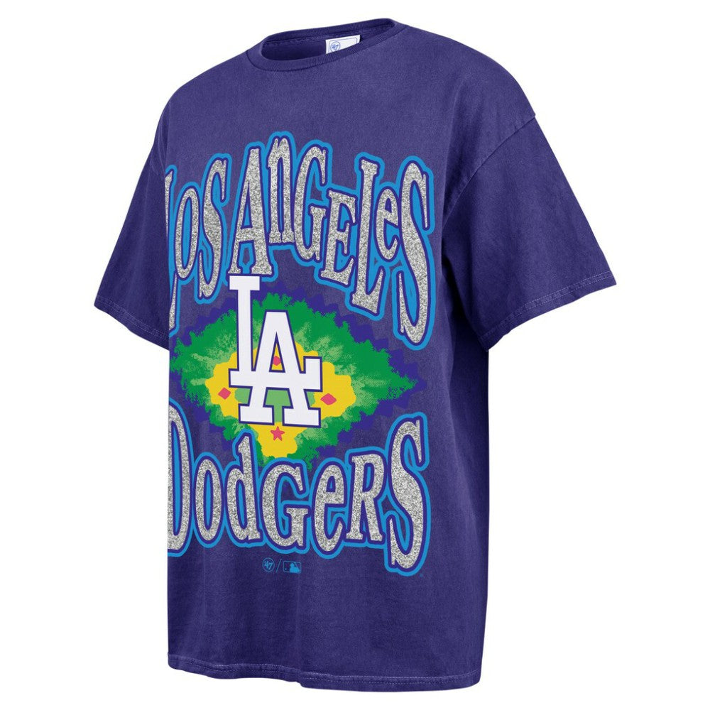 Los Angeles Dodgers '47 Women's Flashing Lights Boyfriend T-Shirt - MLB