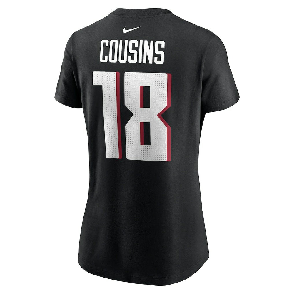Kirk Cousins Atlanta Falcons Women's Player Name & Number T-Shirt Black | Nike for Sale
