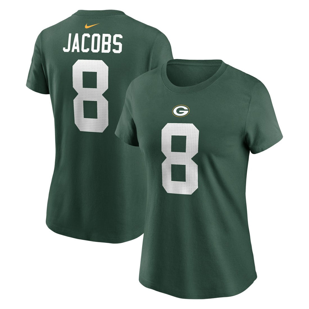 Josh Jacobs Green Bay Packers Women's Player Name & Number T-Shirt Green | Nike for Sale