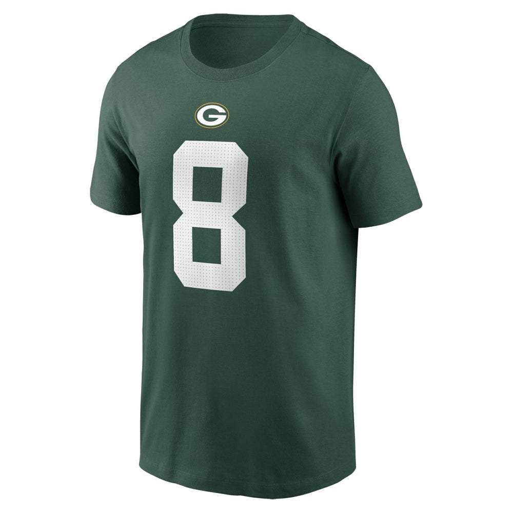 Josh Jacobs Green Bay Packers Player Name & Number T-Shirt Green | Nike for Sale