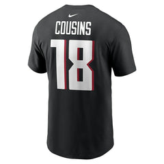 Kirk Cousins Atlanta Falcons Player Name & Number T-Shirt Black | Nike for Sale
