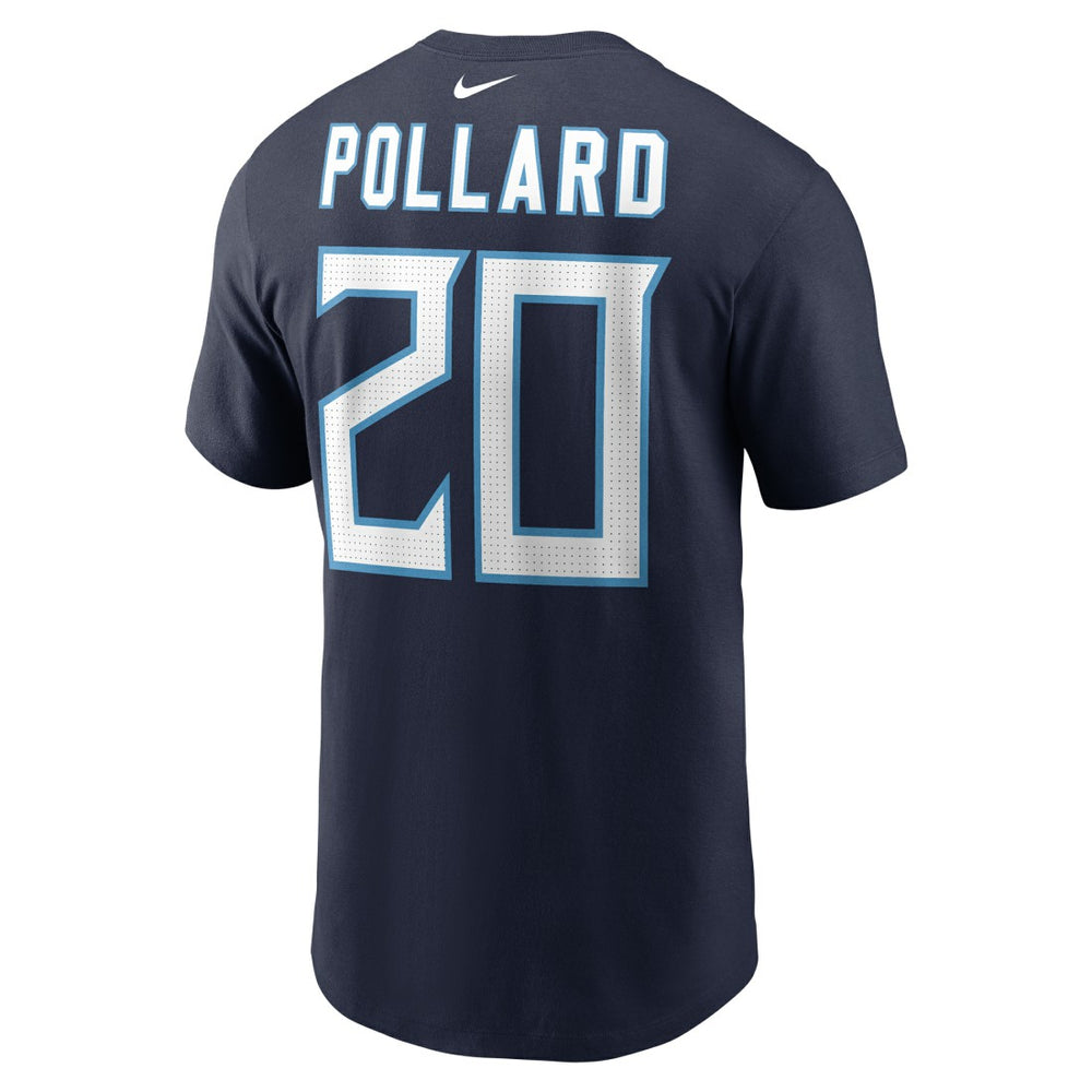 Tony Pollard Tennessee Titans Player Name & Number T-Shirt Navy | Nike for Sale