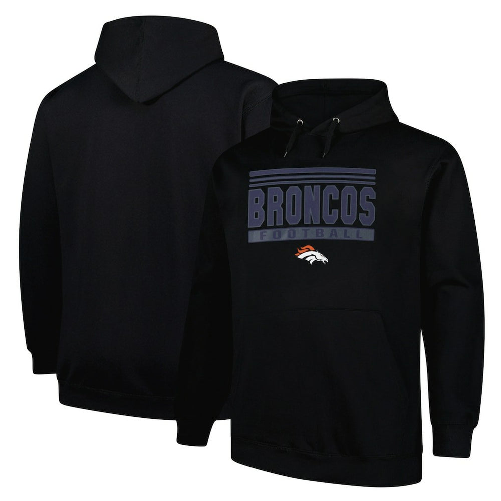 Denver Broncos Big & Tall Pop Pullover Hoodie Black | Fanatics