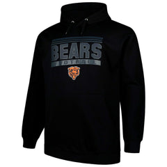 Chicago Bears Big & Tall Pop Pullover Hoodie Black | Fanatics