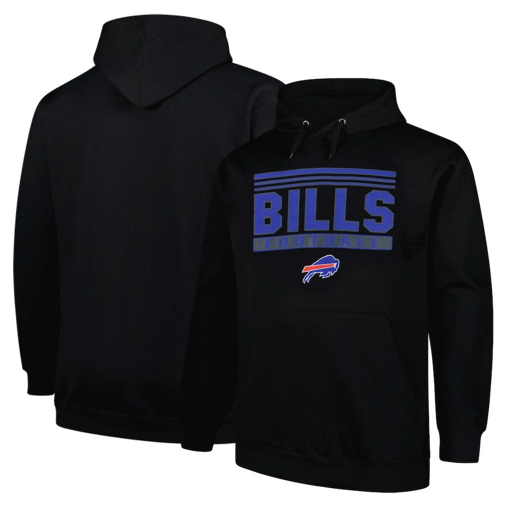 Buffalo Bills Big & Tall Pop Pullover Hoodie Black | Fanatics