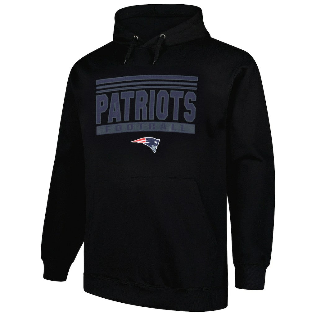 New England Patriots Big & Tall Pop Pullover Hoodie Black | Fanatics