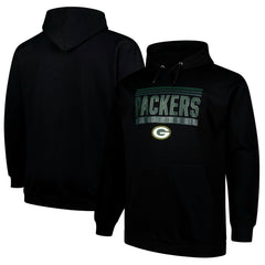 Green Bay Packers Big & Tall Pop Pullover Hoodie Black | Fanatics