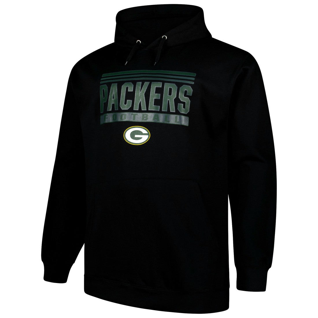 Green Bay Packers Big & Tall Pop Pullover Hoodie Black | Fanatics