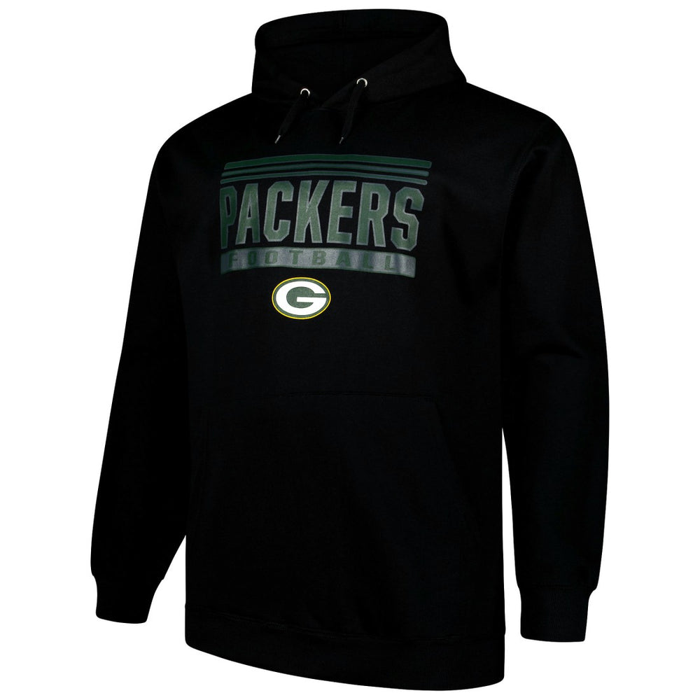 Green Bay Packers Big & Tall Pop Pullover Hoodie Black | Fanatics