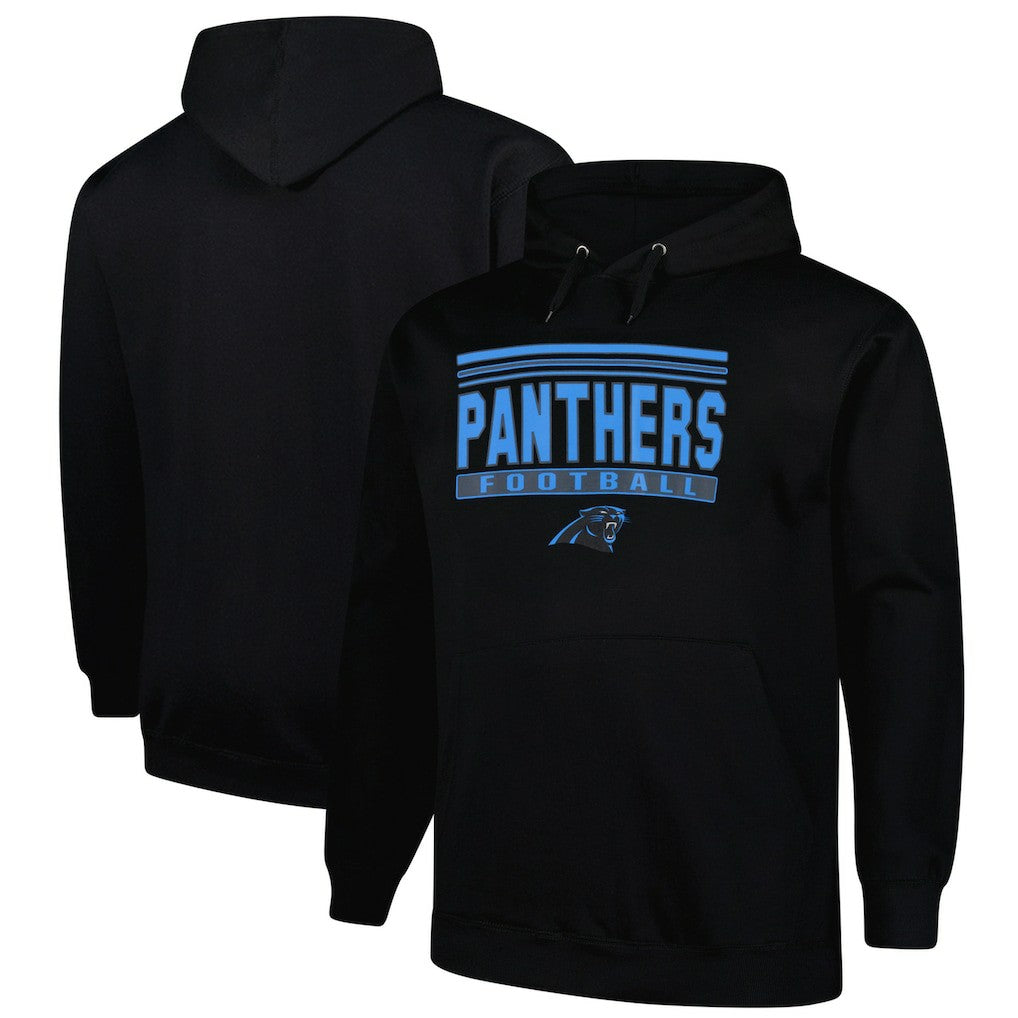 Carolina Panthers Big & Tall Pop Pullover Hoodie Black | Fanatics