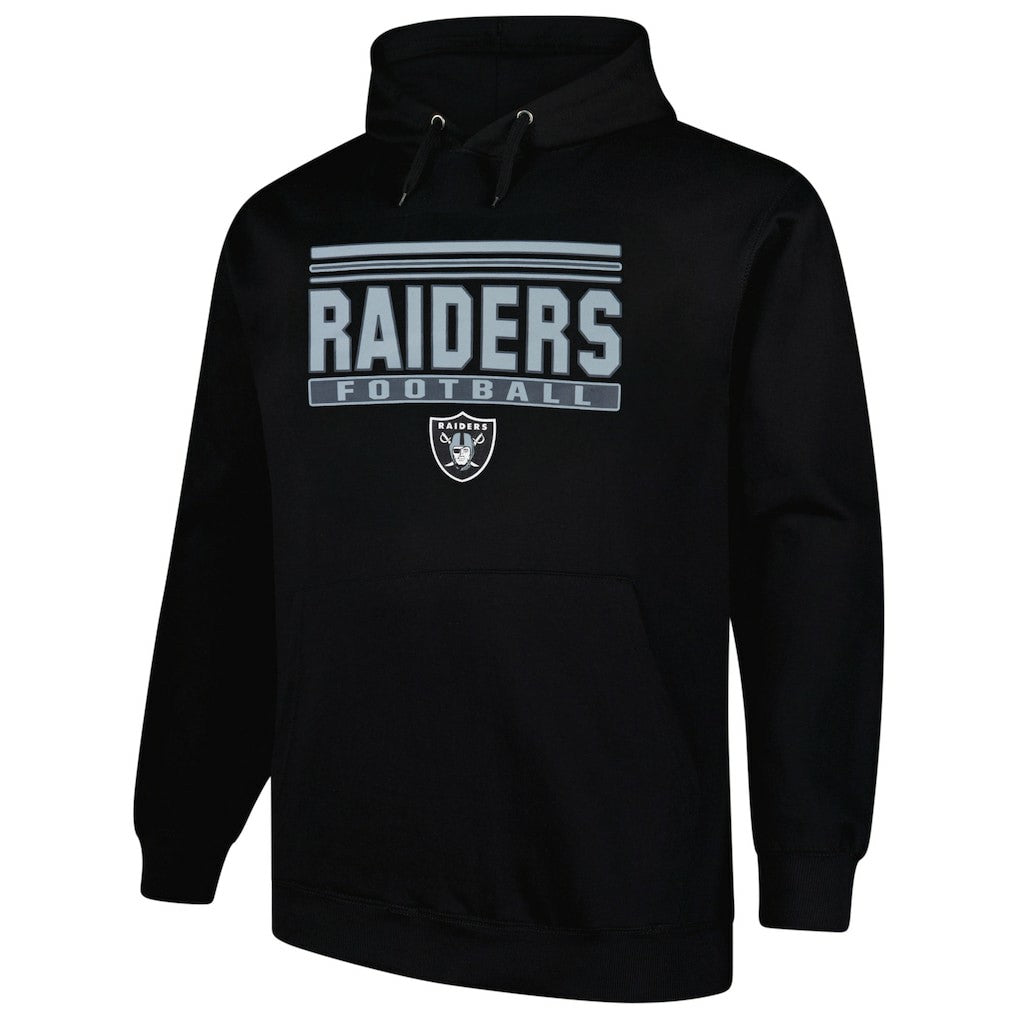 Las Vegas Raiders Big & Tall Pop Pullover Hoodie Black | Fanatics