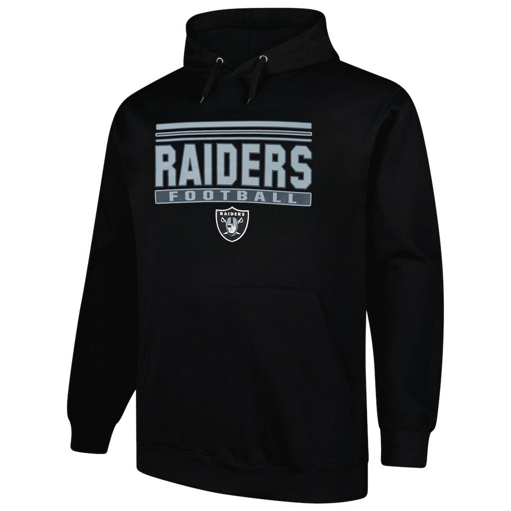 Las Vegas Raiders Big & Tall Pop Pullover Hoodie Black | Fanatics