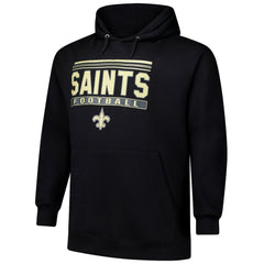 New Orleans Saints Big & Tall Pop Pullover Hoodie Black | Fanatics