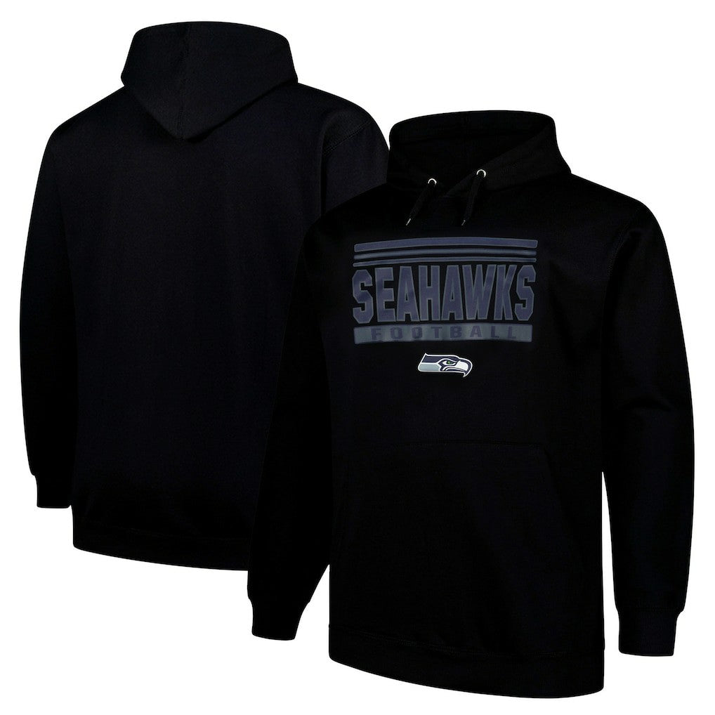 Seattle Seahawks Big & Tall Pop Pullover Hoodie Black | Fanatics