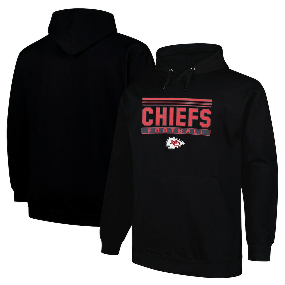 Kansas City Chiefs Big & Tall Pop Pullover Hoodie Black | Fanatics