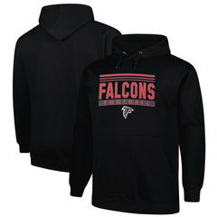 Atlanta Falcons Big & Tall Pop Pullover Hoodie Black | Fanatics
