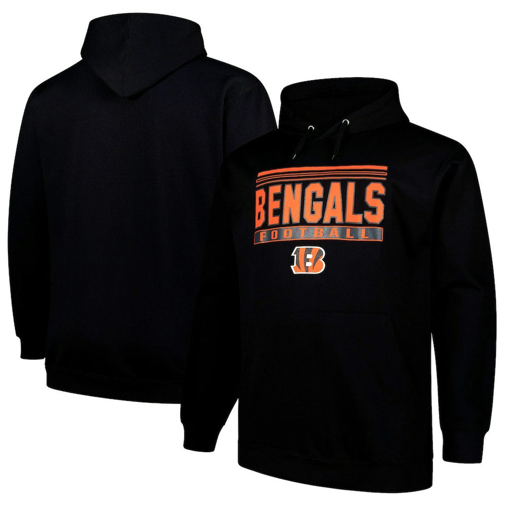 Cincinnati Bengals Big & Tall Pop Pullover Hoodie Black | Fanatics