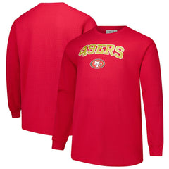 San Francisco 49ers Big & Tall Thermal Long Sleeve T-Shirt Scarlet | Fanatics