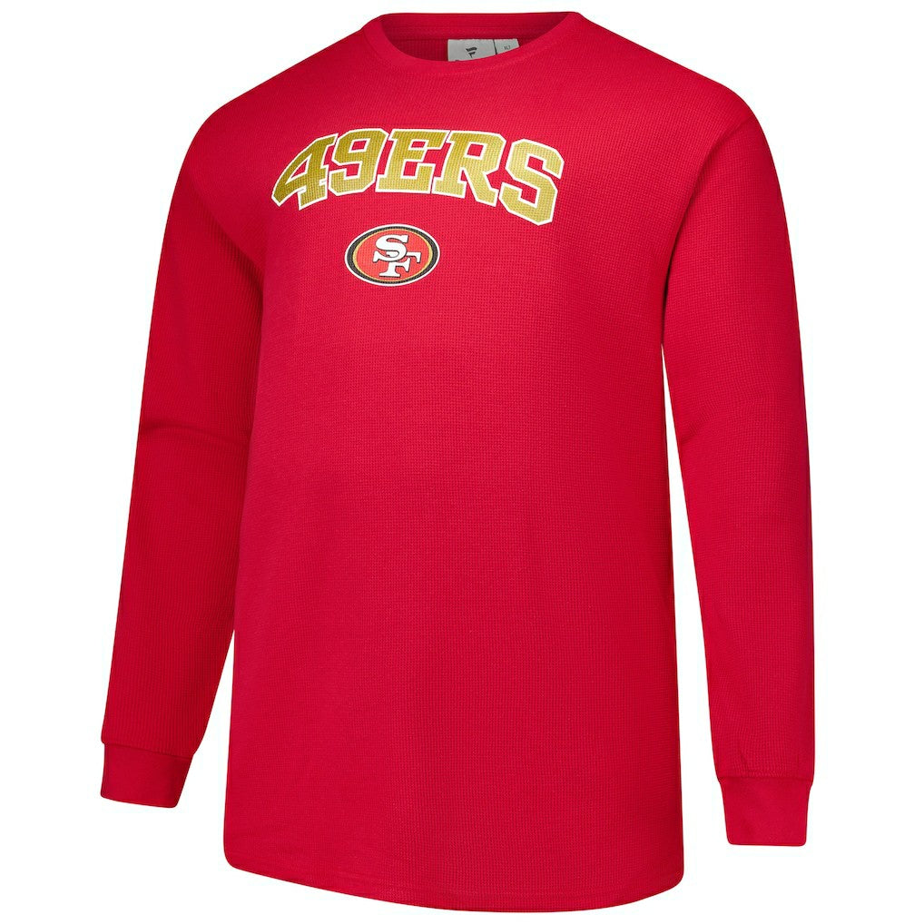 San Francisco 49ers Big & Tall Thermal Long Sleeve T-Shirt Scarlet | Fanatics