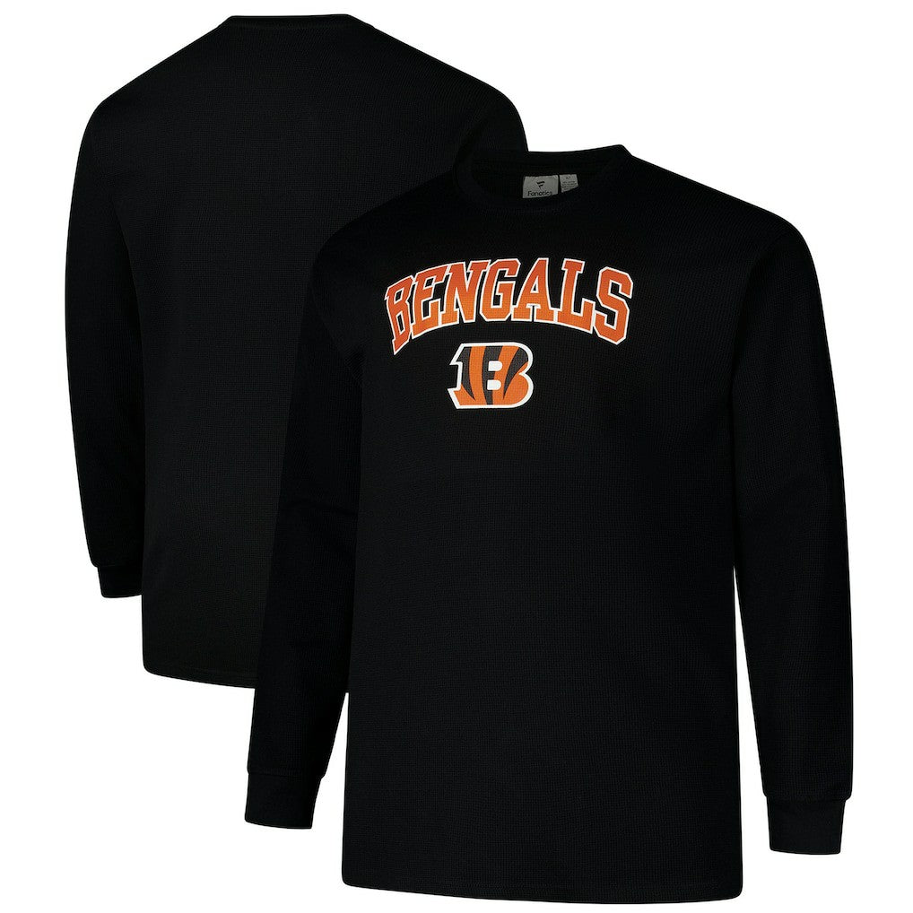 Cincinnati Bengals Big & Tall Thermal Long Sleeve T-Shirt Black | Fanatics