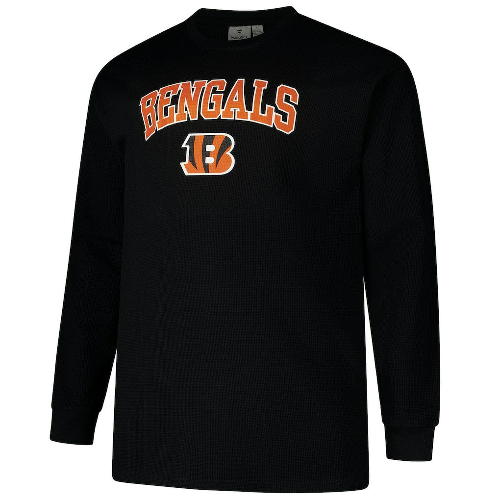 Cincinnati Bengals Big & Tall Thermal Long Sleeve T-Shirt Black | Fanatics