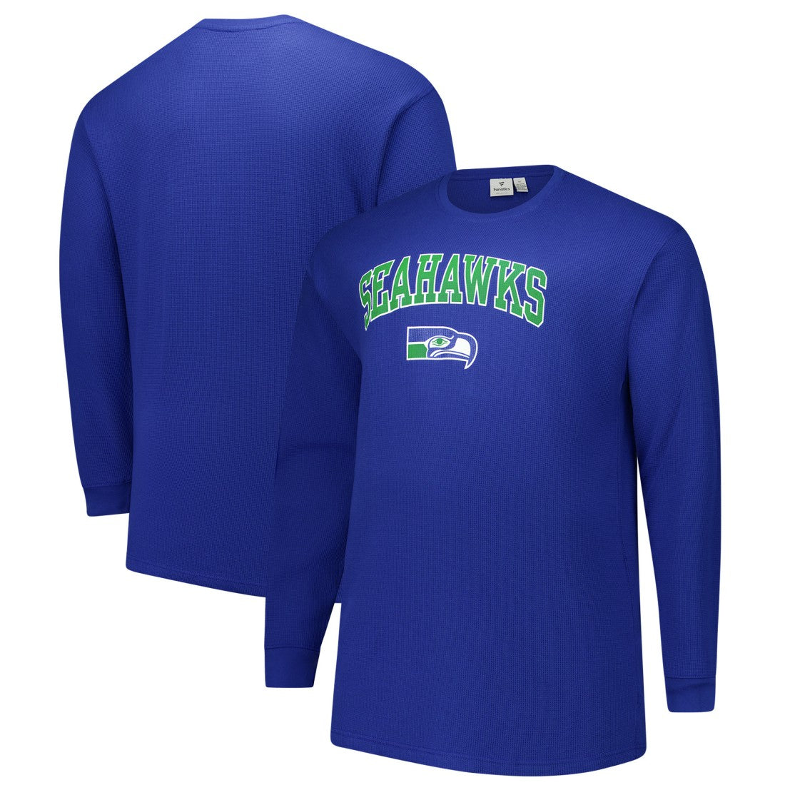 Seattle Seahawks Big & Tall Throwback Thermal Long Sleeve T-Shirt Royal | Fanatics