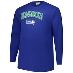 Seattle Seahawks Big & Tall Throwback Thermal Long Sleeve T-Shirt Royal | Fanatics