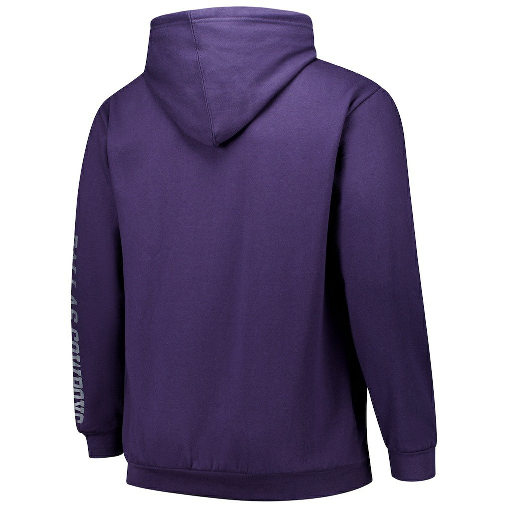 Dallas Cowboys Big & Tall Sleeve Hit Full-Zip Hoodie Purple | Fanatics