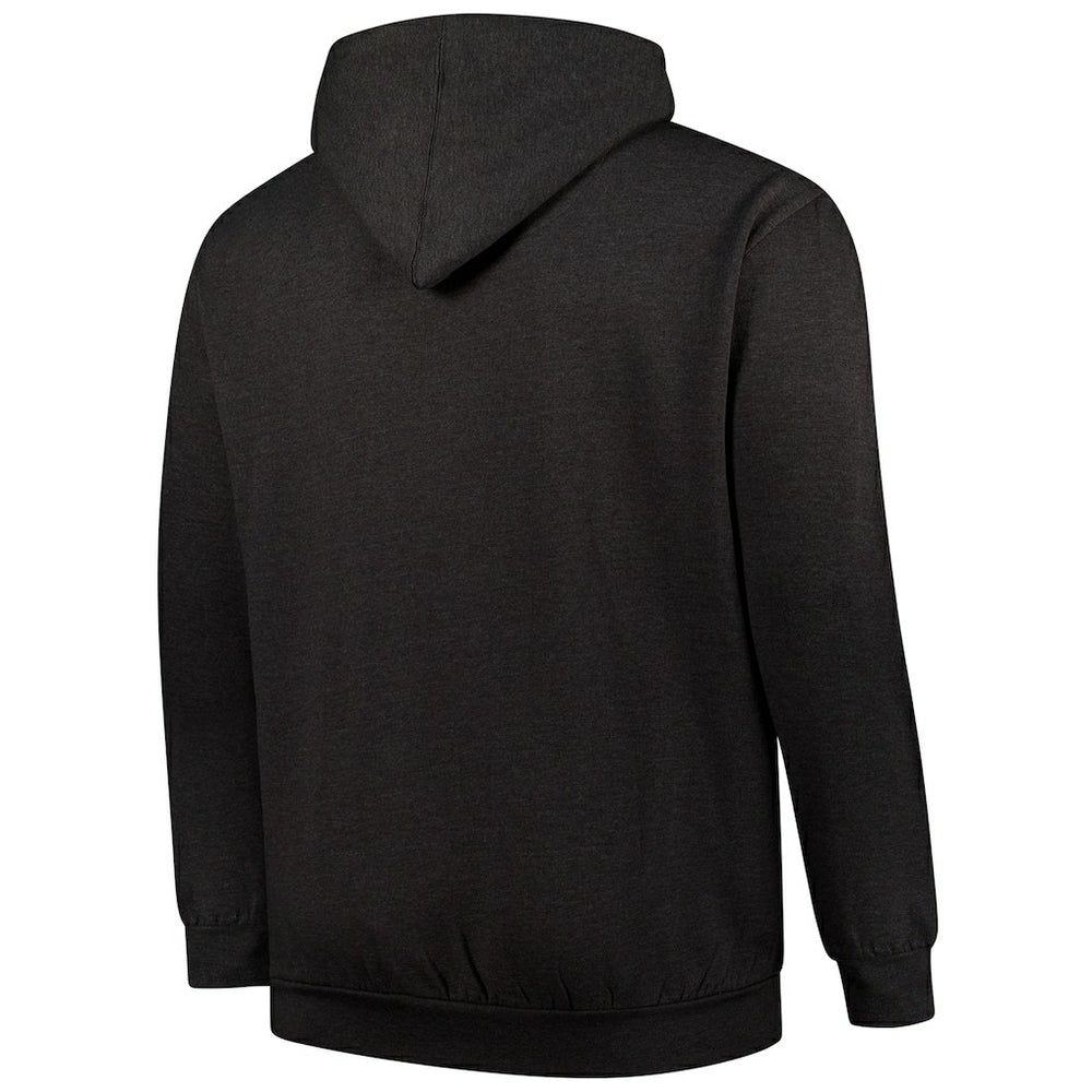 Cleveland Browns Big & Tall Sleeve Hit Full-Zip Hoodie Heather Charcoal | Fanatics