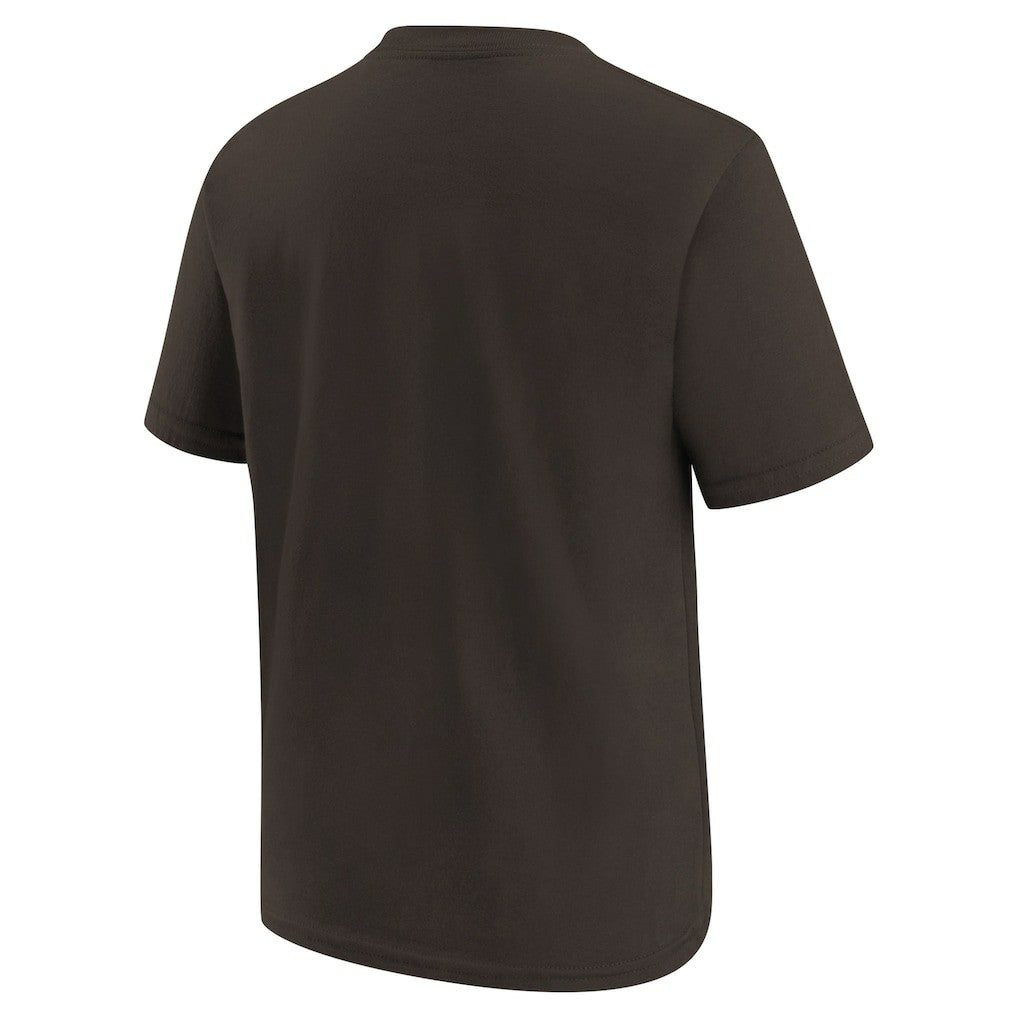 Cleveland Browns Youth Logo T-Shirt Brown | Nike for Sale
