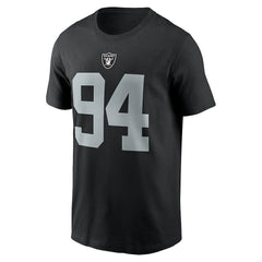 Christian Wilkins Las Vegas Raiders Player Name & Number T-Shirt Black | Nike for Sale